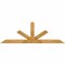 Ekena Millwork Saratoga Rough Sawn Timber Gable Bracket, Western Red Cedar, 72"W x 24"H x 4"D x 4"F, 8/12 Pitch GBW072X24X0404SAR00RWR - alternate 1
